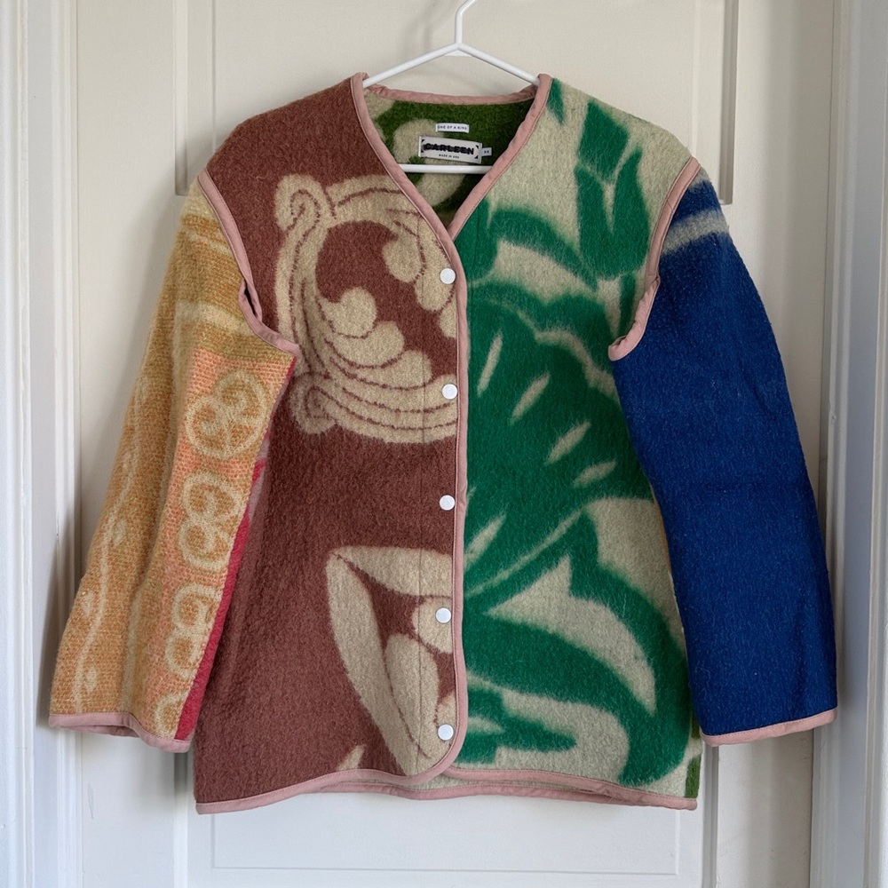 Carleen Multicolor Patterned Liner Jacket, XS